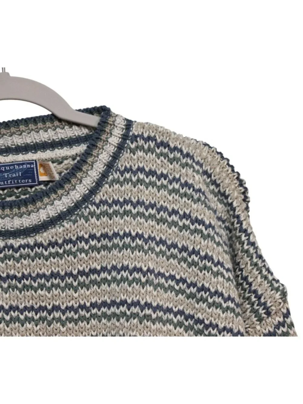 Vintage Men's Sweater Size XL Pullover Chunky Knit Retro Grandpa Preppy 90s USA